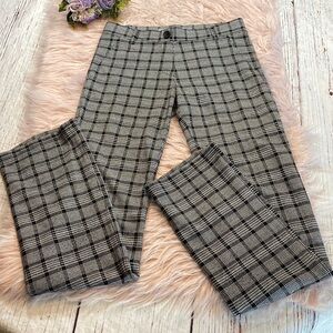 Betabrand Black and White Plaid Pants